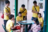 Students visiting a low-income family in Tin Shui Wai